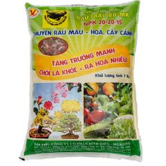 Phân Bón Hỗn Hợp NPK 20-20-15 Đầu Trâu Bình Điền 1KG