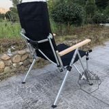  Ghế xếp thư giãn có ngả lưng khung nhôm, ghế gấp gọn size lớn dã ngoại cắm trại 