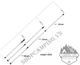  Bộ trụ 2 cây chống tăng/ tarp hợp kim nhôm 6061 rút gọn 2.3m 