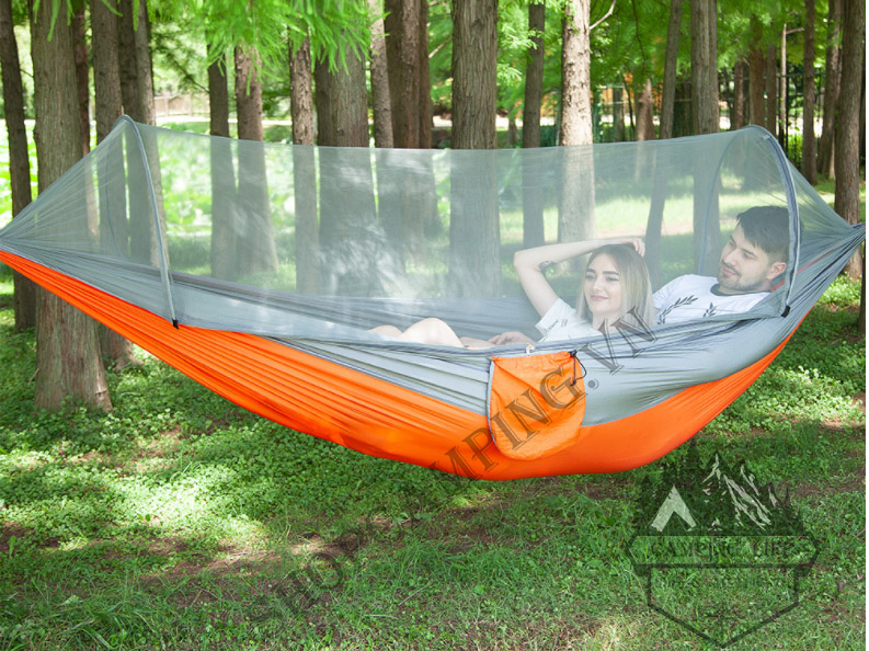 Hamaca Portátil con Mosquitero: ¡Tu Refugio Perfecto al Aire Libre! - Hamaca Portátil Con Toldillo Anti Mosqui