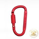  Móc khóa nhôm chữ D đa năng có ren vặn chốt khóa, móc nhôm Carabiner đi phươt, dã ngoại cắm trại 