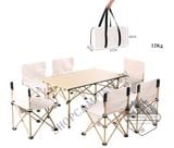  Bộ bàn ghế trắng xếp gấp gọn bỏ túi.Bàn xếp dã ngoại,cắm trại,du lịch ngoài trời 