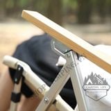  Ghế xếp thư giãn có ngả lưng khung nhôm, ghế gấp gọn size lớn dã ngoại cắm trại 