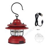  Đèn cổ Vintage Lights pin AA và cổng usb, đèn treo dã ngoại cắm trạ 