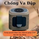  Quạt tích điện đeo cổ, đeo thắt lưng, quạt cầm tay pin 8000mAh 