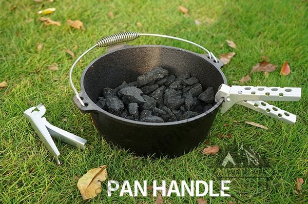  Kẹp giữ nồi chống trượt chống nóng bằng nhôm dã ngoại ,cắm trại,leo núi 