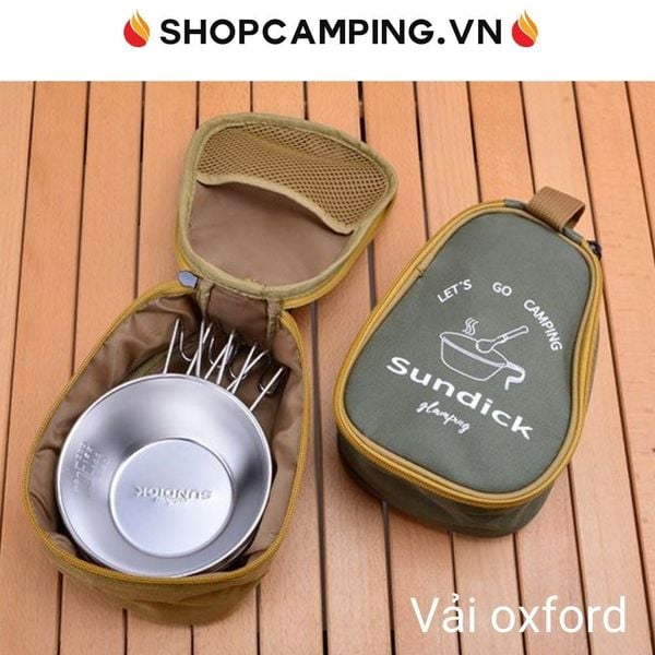  Túi đựng tô chén sundick vải oxford, đựng bát đi du lịch, cắm trại dã ngoại 