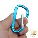  Móc khóa đa năng hợp kim nhôm, móc chữ D treo đồ, balo du lịch, cắm trại dã ngoại 
