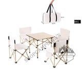  Bộ bàn ghế trắng xếp gấp gọn bỏ túi.Bàn xếp dã ngoại,cắm trại,du lịch ngoài trời 