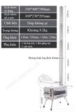  Lò sưởi, bếp sưởi củi Inox dành cho cắm trại dã ngoại 