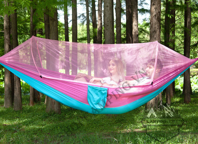 Hamaca Portátil con Mosquitero: ¡Tu Refugio Perfecto al Aire Libre! - Hamaca Portátil Con Toldillo Anti Mosqui