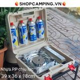  Hộp đựng bếp ga, Bình ga mini, Hộp bảo quản bếp ga di dộng cho dã ngoại 