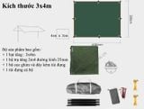  Bộ tấm tăng Top Lander 3x4m và 3x5m,tấm tăng bạt che nắng, mưa, bộ tăng trụ dã ngoại, cắm trại 
