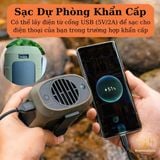  Quạt tích điện đeo cổ, đeo thắt lưng, quạt cầm tay pin 8000mAh 