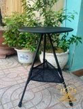  Bàn tròn gấp gọn 3 chân hợp kim nhôm điều chỉnh độ cao tiện lợi phù hợp cắm trại, dã ngoại, du lịch 