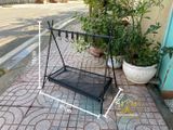  Giá Treo đồ dã ngoại gấp gọn hợp kim nhôm, giá móc đồ chịu Tải 12Kg kèm 6 móc 