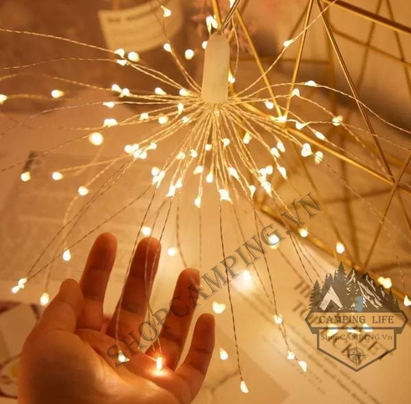  Đèn Led Pháo Hoa Decor Phòng, Trang Trí Sân Vườn, Giáng Sinh 