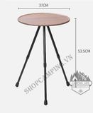  Bàn tròn gấp gọn 3 chân hợp kim nhôm điều chỉnh độ cao tiện lợi phù hợp cắm trại, dã ngoại, du lịch 
