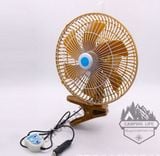  Quạt ô tô 12v, quạt kẹp xe hơi, xe tải 28cm, quạt xe hơi 12v mini, cho xe ô tô , du lịch, dã ngoại 