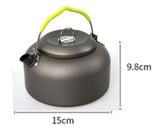  Ấm đun nước dã ngoại, ấm hợp kim nhôm mini cắm trại, phượt, leo núi, dã ngoại 