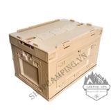  Thùng nhựa gấp gọn dã ngoại 50L, thùng đựng đồ du lịch, cắm trại 