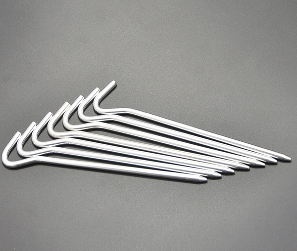  Cọc cắm lều cắm trại bằng nhôm 18cm (10 cọc) 