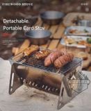  Bếp nướng BBQ, bếp nướng than hoa dã ngoại Mini dành cho 2-3 người (615) 