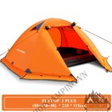  Lều cắm trại, lều 2 lớp cho 2-4 người chuyên chống lạnh Flytop khung nhôm 