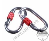  Móc treo khóa chữ D đa năng carabiner dùng treo võng yoga - đi leo núi 