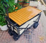  Xe kéo dã ngoại gấp gọn, xe đựng đồ bánh lớn cho du lịch, cắm trại dã ngoại 
