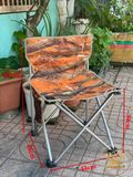  Ghế gấp gọn, ghế xếp gấp gọn kèm túi đựng, ghế câu cá tựa lưng dành cho cắm trại, dã ngoại, 