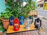  Đèn bão đèn dầu size nhỏ 19cm decor trang trí nhà cửa, đèn măng xông cắm trại dã ngoại cổ điển 
