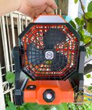  Quạt cắm trại dã ngoại Pin 5400mAh tích hợp đèn, sạc điện thoại - Camping Vietnam 