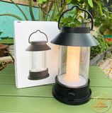  Đèn cắm trại, treo lều pin 10000mah, đèn để bàn vintage 4 chế độ sáng cho cắm trại, dã ngoại 
