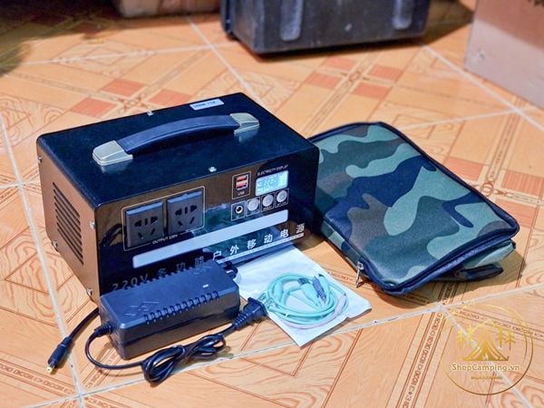 Trạm sạc, Trạm điện, Pin sạc dự phòng 15000mAh Công suất 500W tích hợp inveter 