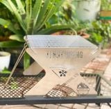  Bếp nướng than JIMUTUFENG gấp gọn, lò nướng lắp ghép dành cho cắm trại dã ngoại 