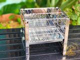  Bếp củi dã ngoại inox, bếp than xếp gọn du lịch, cắm trại 
