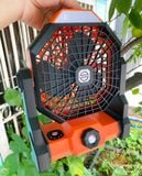  Quạt cắm trại dã ngoại Pin 5400mAh tích hợp đèn, sạc điện thoại - Camping Vietnam 