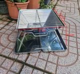  Bếp nướng Camping, bếp than nướng inox xếp gọn siêu dày dành cho cắm trại, dã ngoại 
