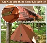  Lều cắm trại Geer Top cho 1-2 người, lều không xương cho dã ngoại leo núi 