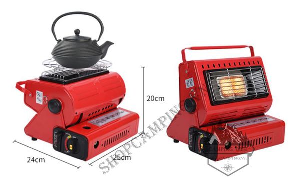 Sưởi ga kiêm bếp ngoài trời tiện dụng dành cho dã ngoại cắm trại. 
