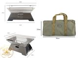  Bếp nướng Hakong inox cỡ lớn gấp gọn cho cắm trại dã ngoại 