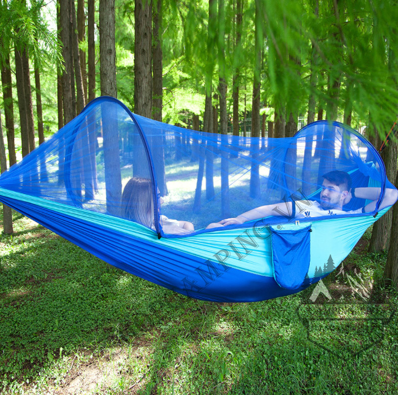 Hamaca Portátil con Mosquitero: ¡Tu Refugio Perfecto al Aire Libre! - Hamaca Portátil Con Toldillo Anti Mosqui