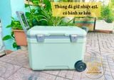  Thùng đá giữ nhiệt 45L có bánh xe kéo, thùng đựng đá, thùng giữ nhiệt du lịch, cắm trại dã ngoại 