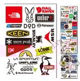  Sticker Logo hãng Camping, hình dán trang trí phượt du lịch 