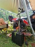  Quạt điện 12v lồng sắt dành cho cắm trại dã ngoại 