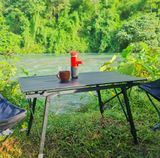  Bàn xếp gọn chân rút điều chỉnh độ cao hợp kim nhôm, bàn dã ngoại cao cấp 