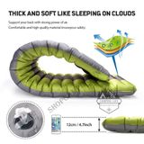  Nệm hơi, nệm đơn 204cmx65cm bơm bằng chân không cần máy, nệm hơi gấp gọn cho 1 người cắm trại dã ngoại 
