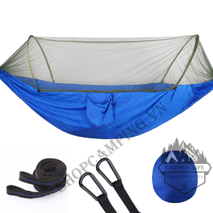 Hamaca Portátil con Mosquitero: ¡Tu Refugio Perfecto al Aire Libre! - Hamaca Portátil Con Toldillo Anti Mosqui