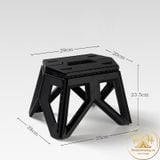  Ghế nhựa gấp gọn, ghế xếp mini chịu lực cao, ghế đẩu gấp gọn trong nhà, du lịch, cắm trại dã ngoại 